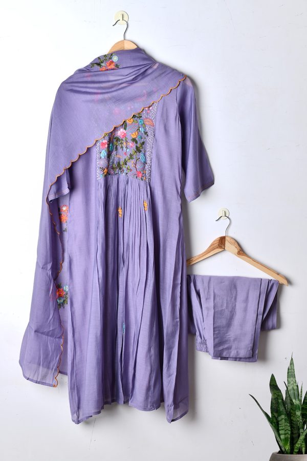 Pure Mul-chanderi kurti set