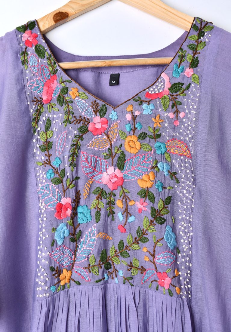 Pure Mul-chanderi kurti set