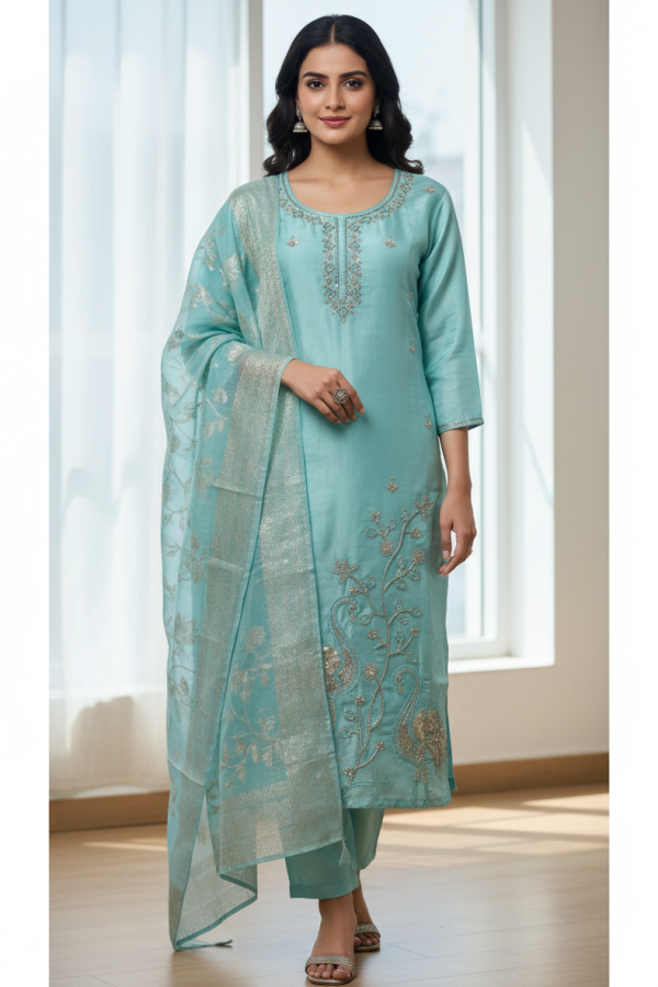 Premium Embroidered 3-Piece Set