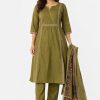 Olive Grace Cotton Suit Set